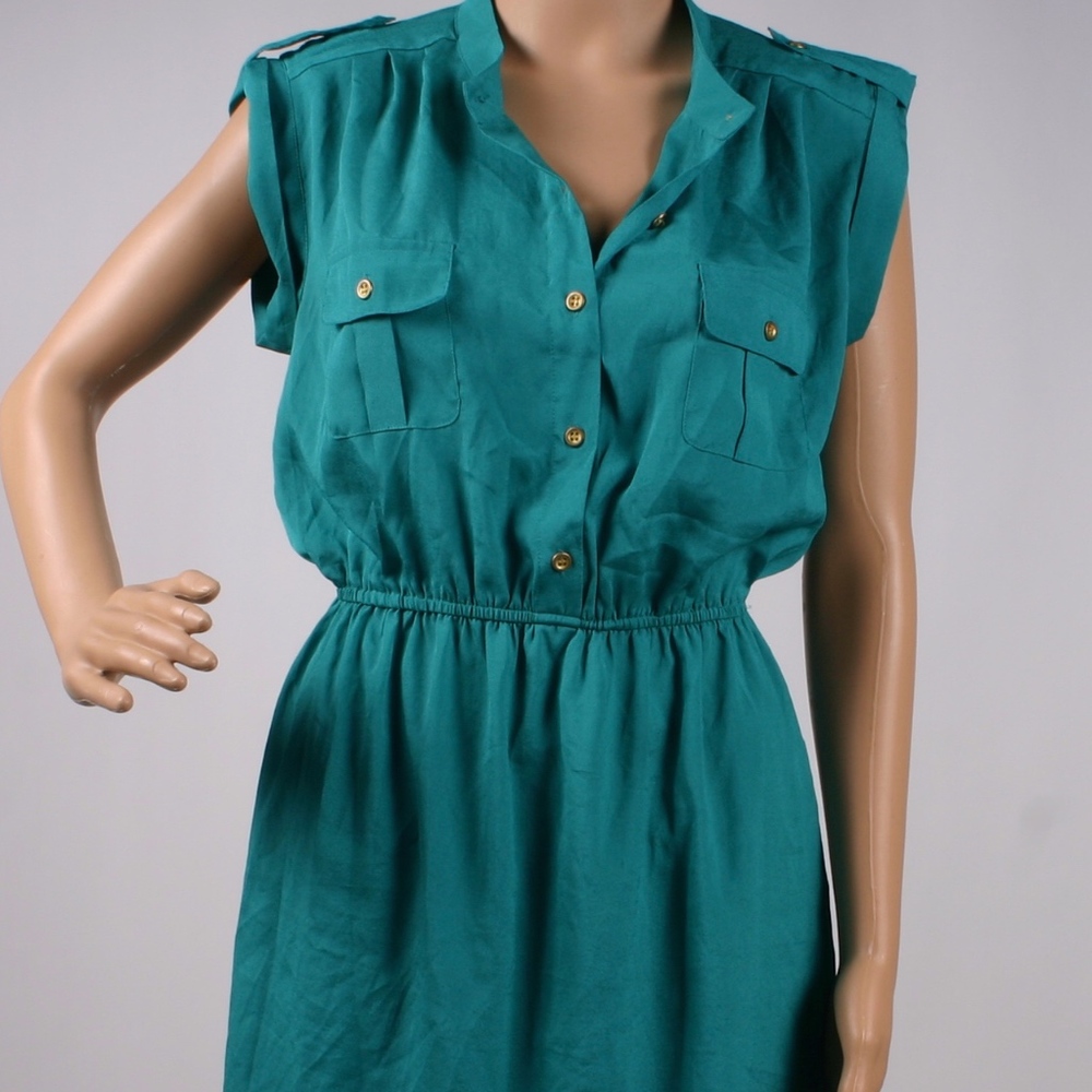 Forever 21 teal t shirt dress, sleeveless medium